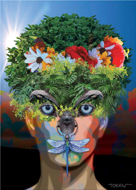 Feuilles-digital-art-Token-digital-artist