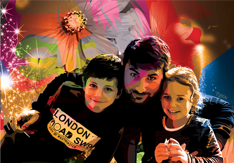 portrait-numerique-famille-sur-commande-artiste